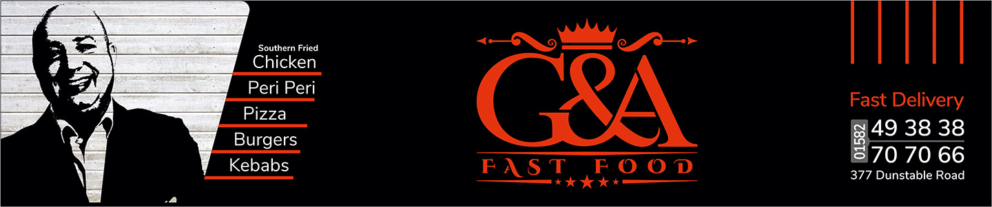 G&A Fast Food - Southern Fried Chicken, Peri Peri, Pizza, Burgers, Kebabs. Fast Delivery. 377 Dunstable Road.
